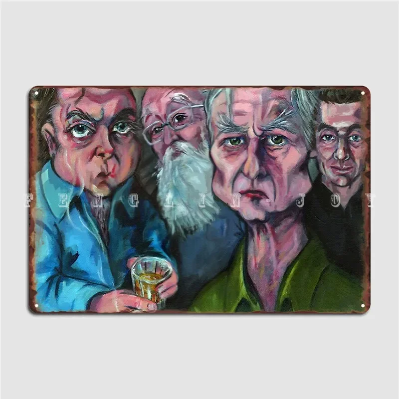 Four Horsemen Metal Plaque Poster Wall Mural Cave Pub Customize Mural Painting Tin Sign Poster