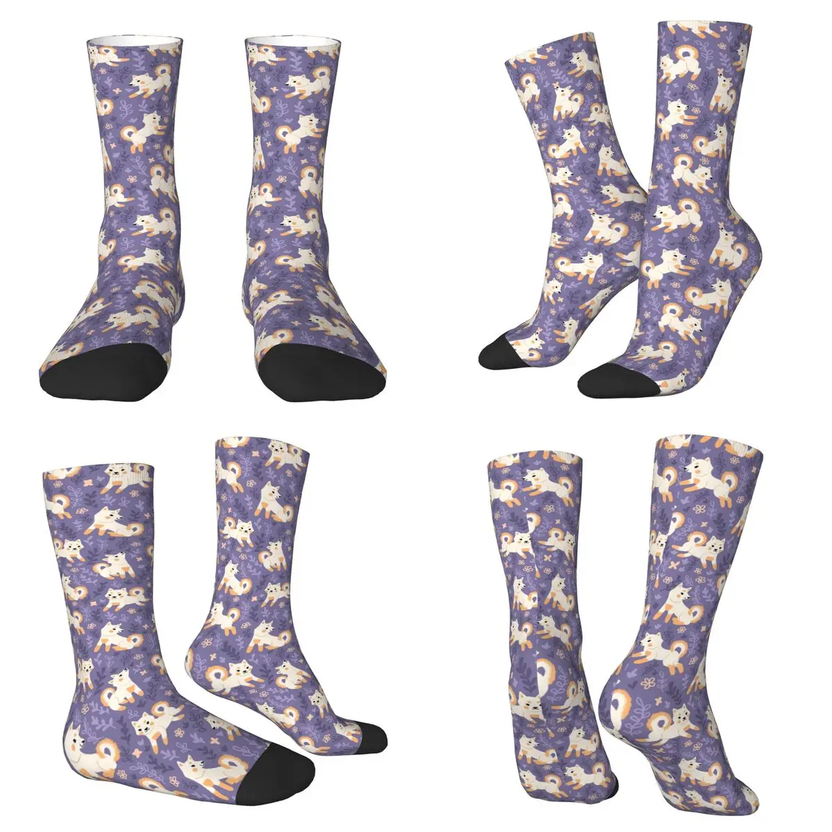 

Забавные носки с рисунком шиба-ину в стиле Харадзюку, впитывающие пот, всесезонные носки унисекс, подарки на День святого Валентина