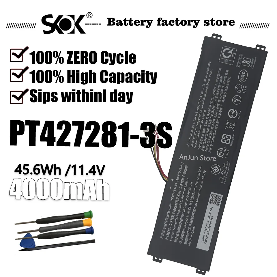 

Laptop Batteries for GETAC NP14N1 BD002P PT427281-3S PRIMUS NX201 HK017P VJSE41C0511H VJSE41G11W,11.55V,3 cell