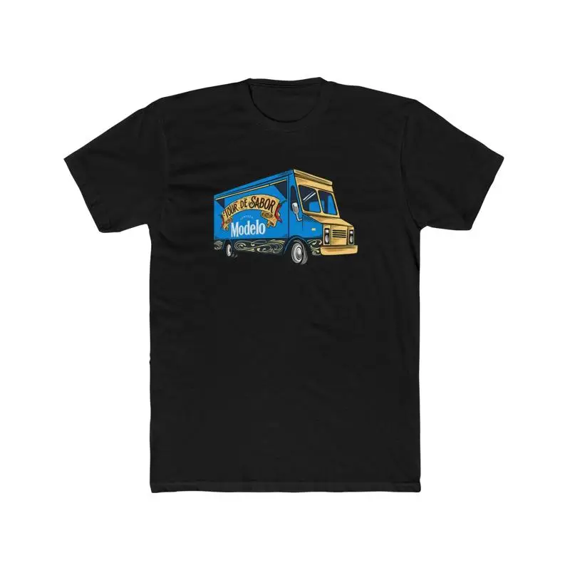 Modelo Beer Food Truck Mexico Vintage California Men'S Cotton Crew T Shirt
