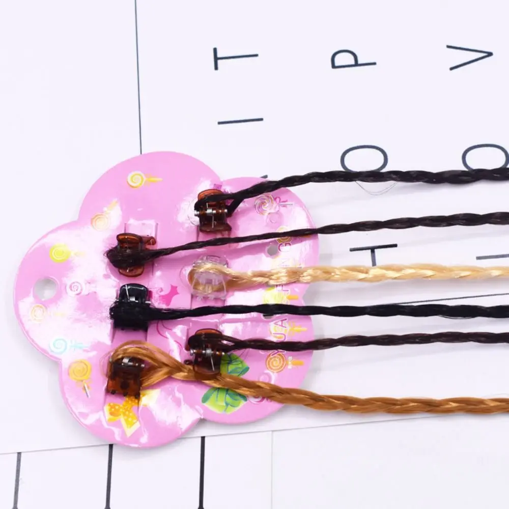 

Colorful Hair Extensions Hair Accessories Cute Colorful Braids DIY Gripping Clip Rainbow Braided Ponytail Hairpieces