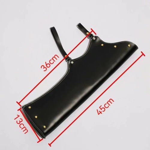 Imagen 2 del producto Carcaj Retro de tiro con arco izquierdo/derecho, carcaj colgante de cintura de cuero de vaca, carcaj de vestido de juego de tiro con arco tradicional.