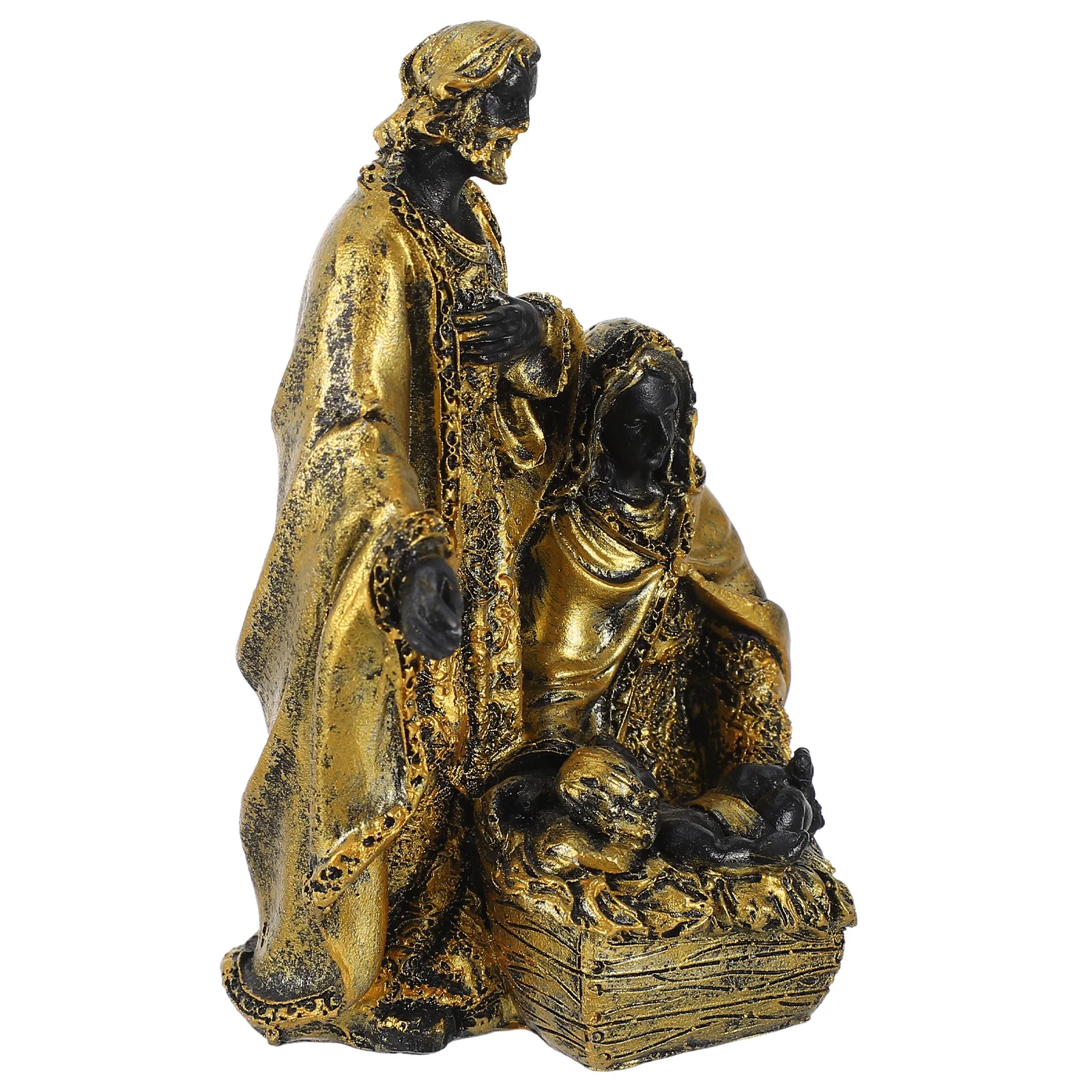 

Resin Craft Statue Adornment for Desktop Home Office Church Window Shelf Decor Religious Inspired Long Term Use