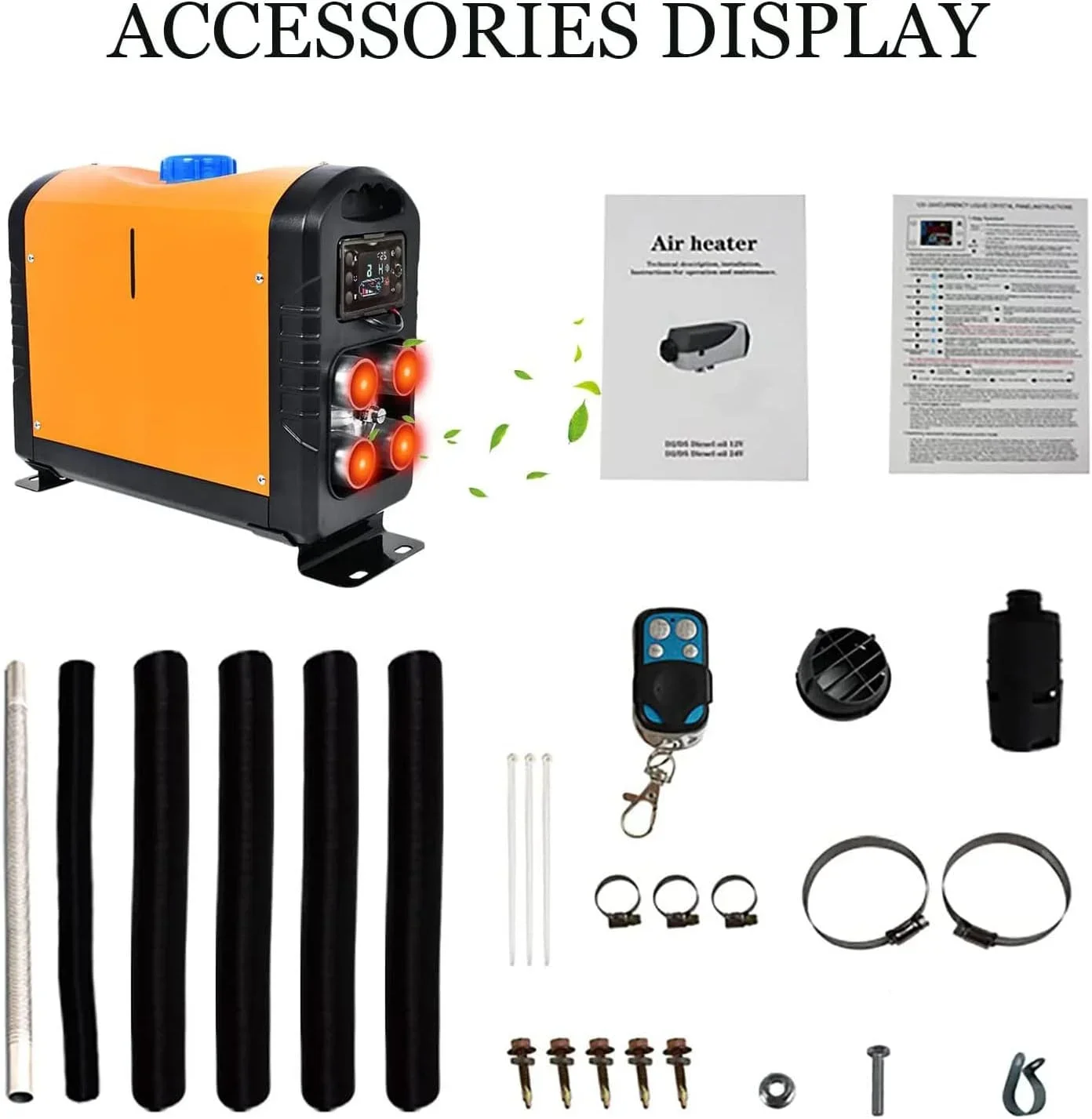 

LCD Remote Cab Heater 5kw 2kw Parking Air Heater 24v 220v Domestic Tent Caravan Heater