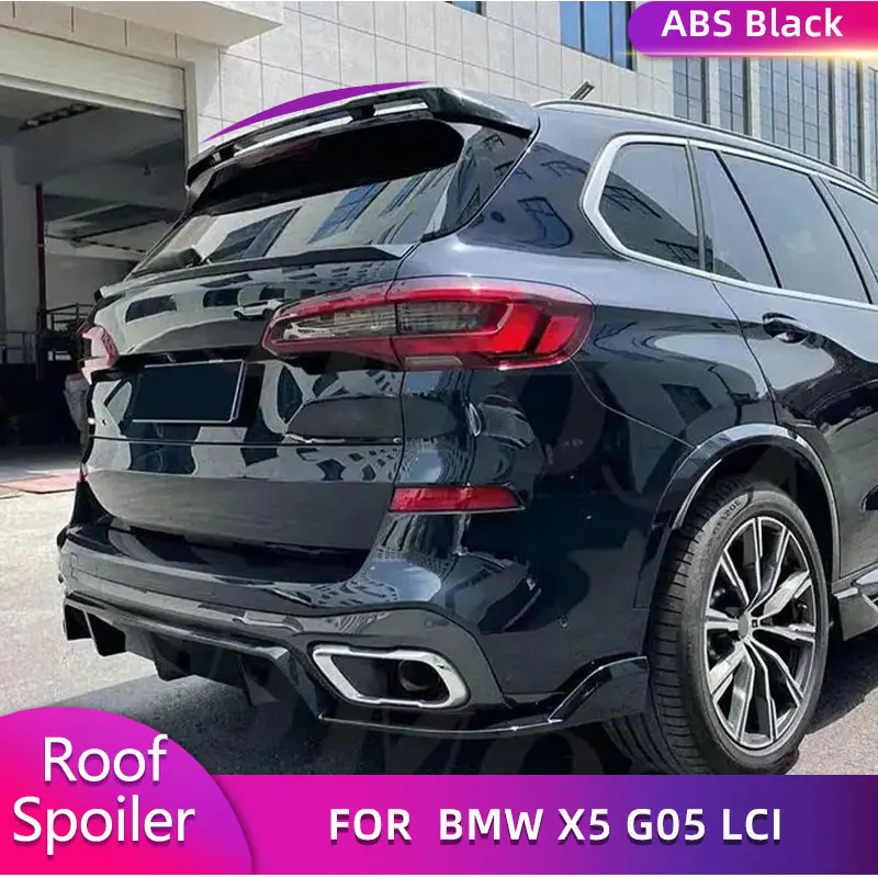 ABS Gloss Black Rear Trunk Roof Spoiler Wings for BMW X5 G05 LCI M Sport 2024 Car Racing Rear Spoiler Boot Lid Wing Lip Body Kit