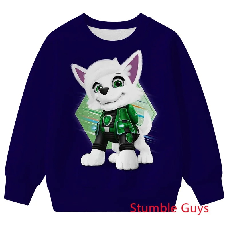 باو باترول الاطفال ربيع الخريف هوديي البلوز الكرتون أنيمي بنين بنات دافئة ملابس ربيع الخريف غير رسمية #4