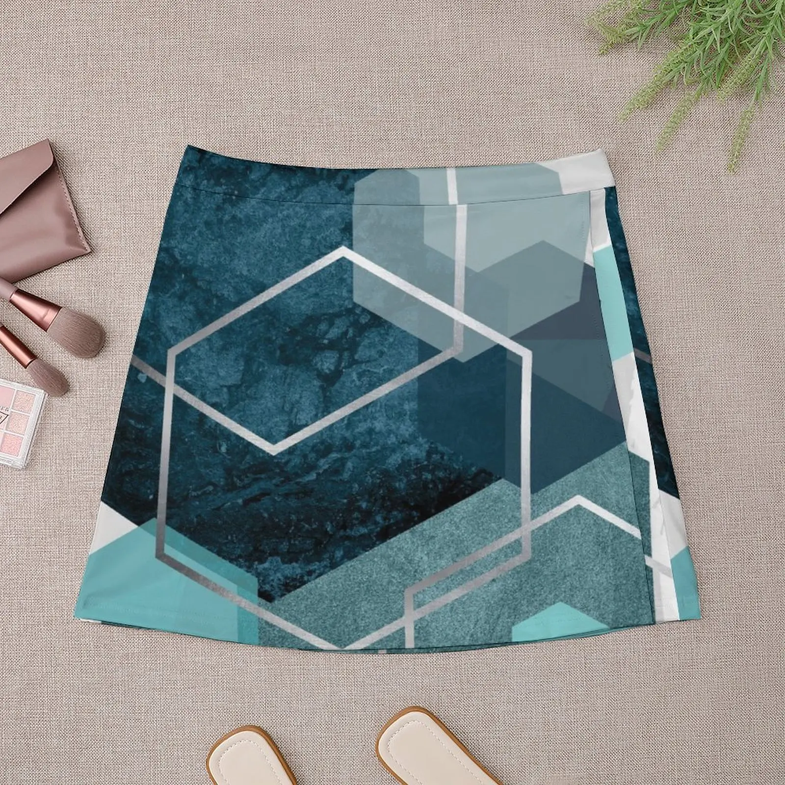 Abstract Landscape Mini Skirt korean skirt Summer women's clothing skirts for women 2025 Mini Skirt