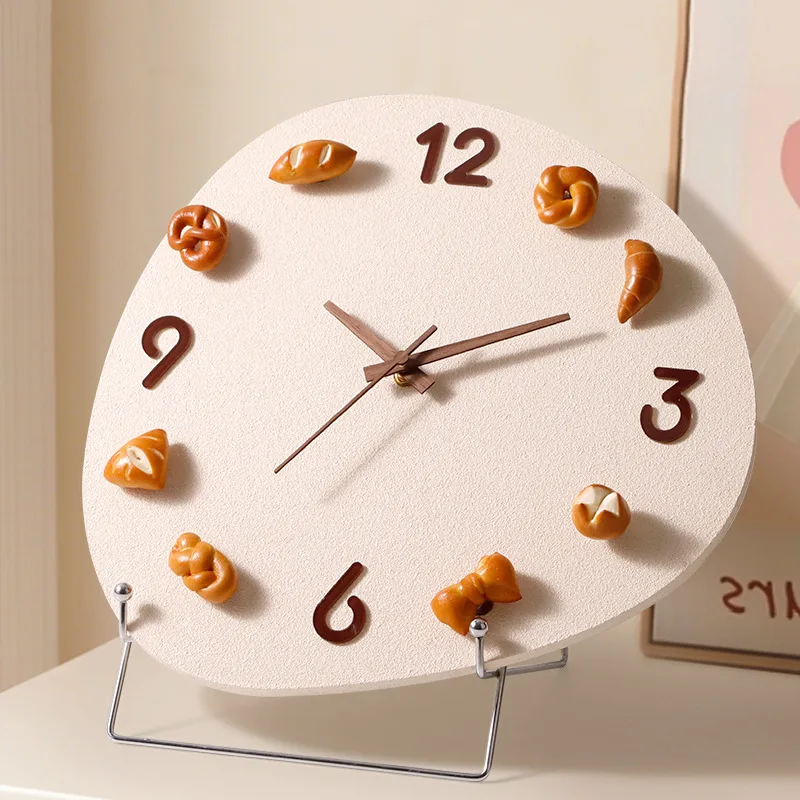 Three-dimensional magnetic suction DIY desktop clock pendulum desktop alkaline water bread clock living room creative ornament