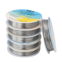 20,22,24,26,28 Gauge 304 Stainless Steel Wire 0.3-0.8mm Craft Bailing Wire Sculpting Wire For Jewelry Making DIY Handcraft