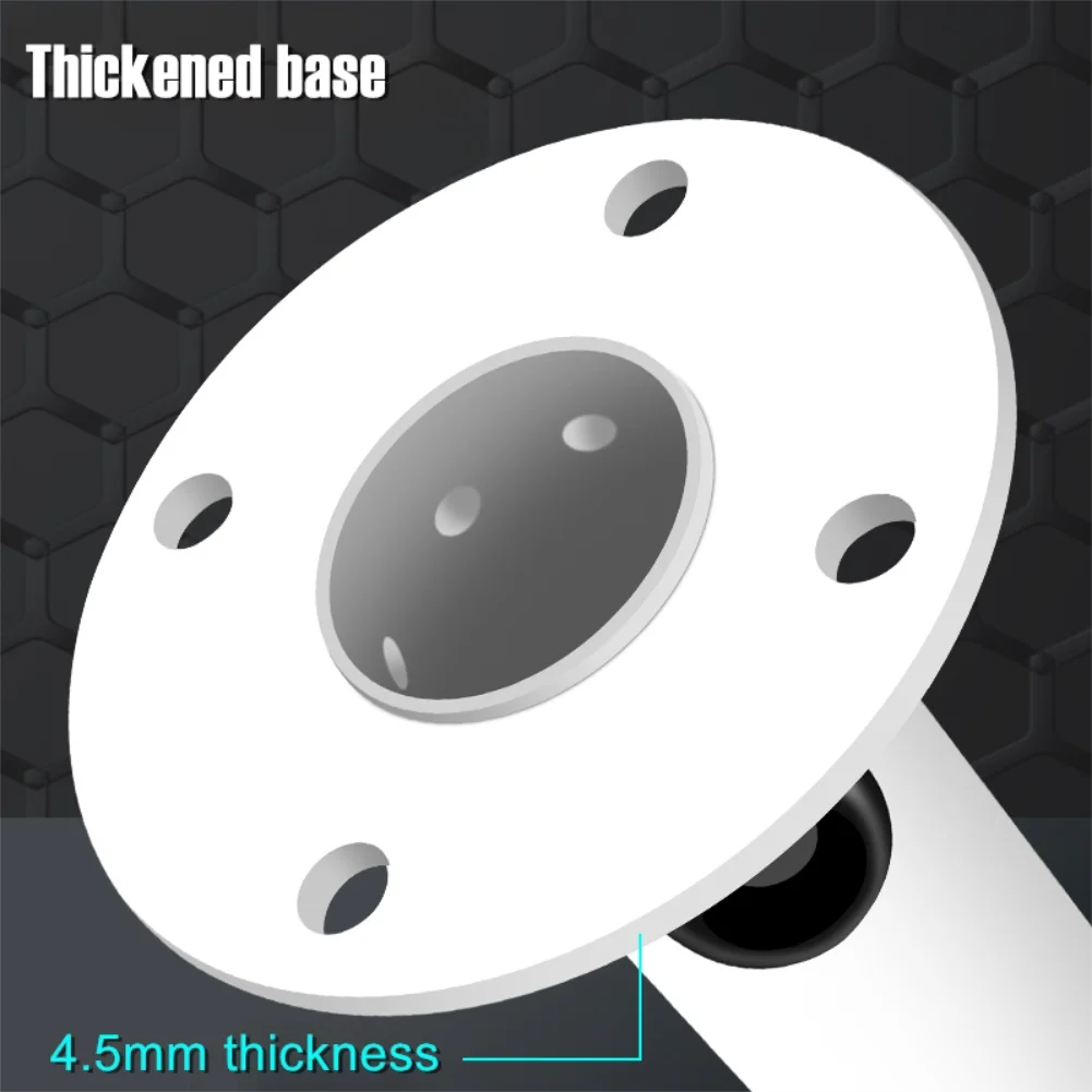 U Shape Bracket for Outdoor Security Cameras with 360 Degree Swivel and Spray Paint Finished Alloy Construction