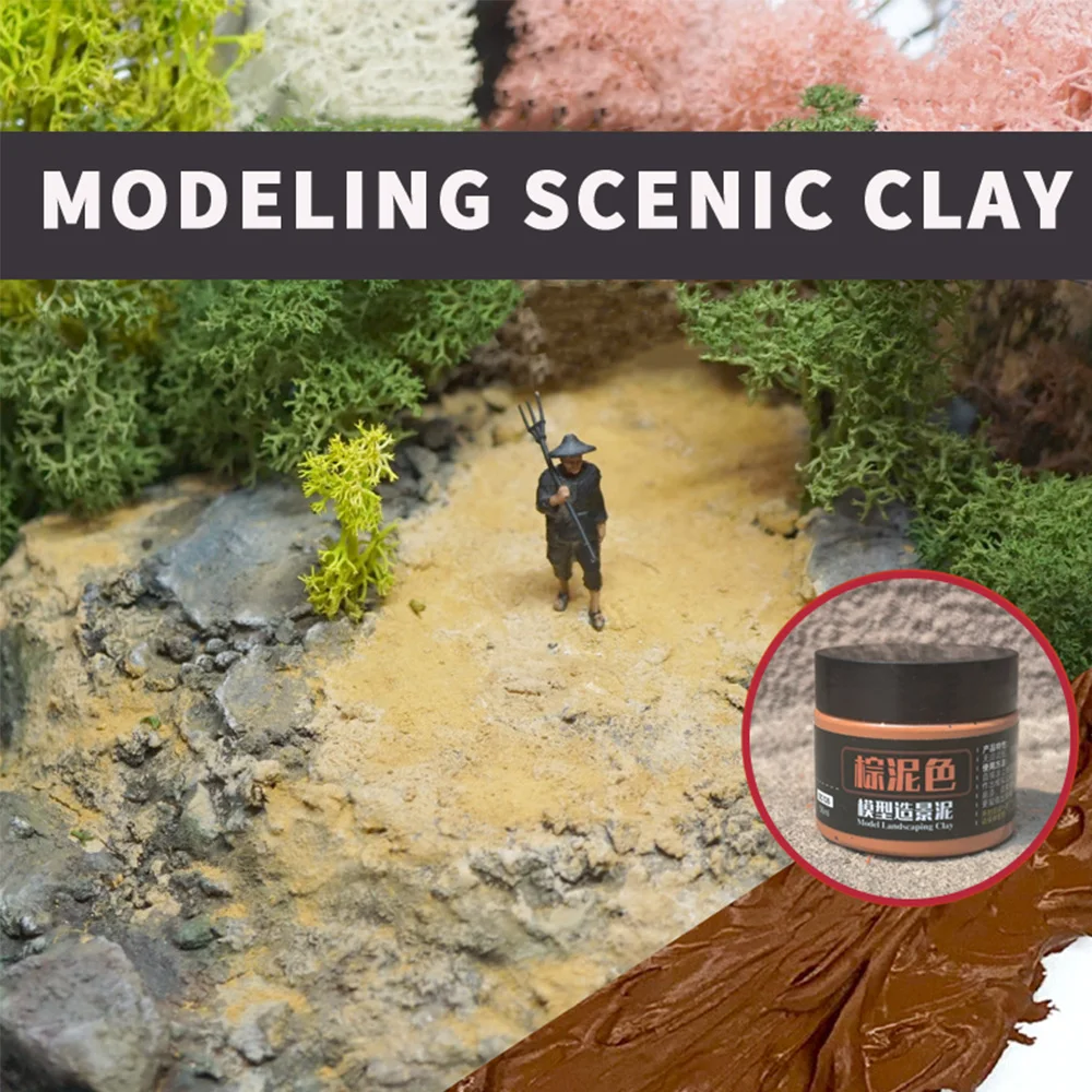 56 ml Sandtisch Landschaft Schlamm Modelliermasse für DIY Modellbau/Miniatur Militärlandschaft/Garten Bergfahrweg/Diorama
