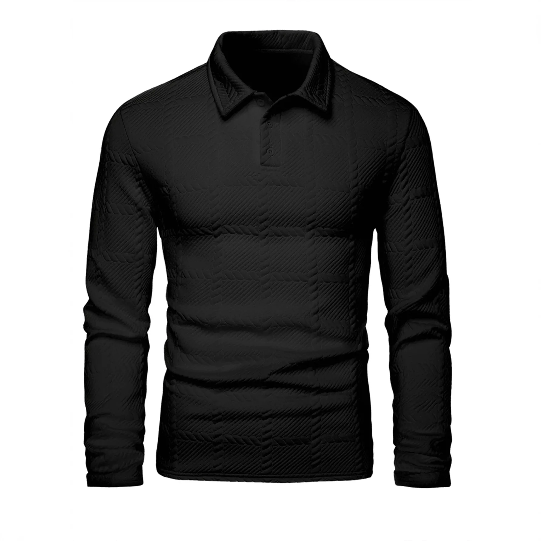 Fall Business Commuter Men's Pullover Sweater Jacquard Long Sleeves
