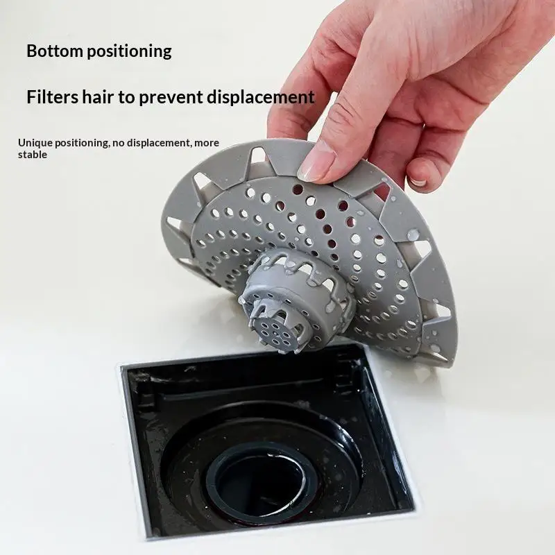 1PC Bathroom Hair Catcher Stopper Shower Floor Drain Cover Filter Deodorant Anti Clogging Kitchen Sink Plug Strainer