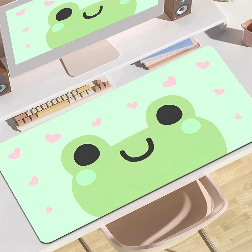 Sad Frog Pepe Custom Skin Desktop Desk Mat Kawaii Gaming Accessories Students Writing Pad For PC Computer Table