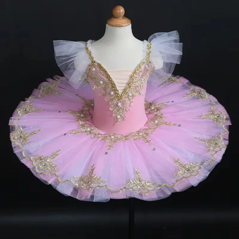 Profesjonalna baletowa spódniczka tutu w kolorze fioletowo-niebieskim dla dzieci, dziewcząt i dorosłych, sukienka Jezioro Łabędzie, damska spódniczka typu \"pancake tutu\", kostiumy do tańca baletowego, na imprezę.