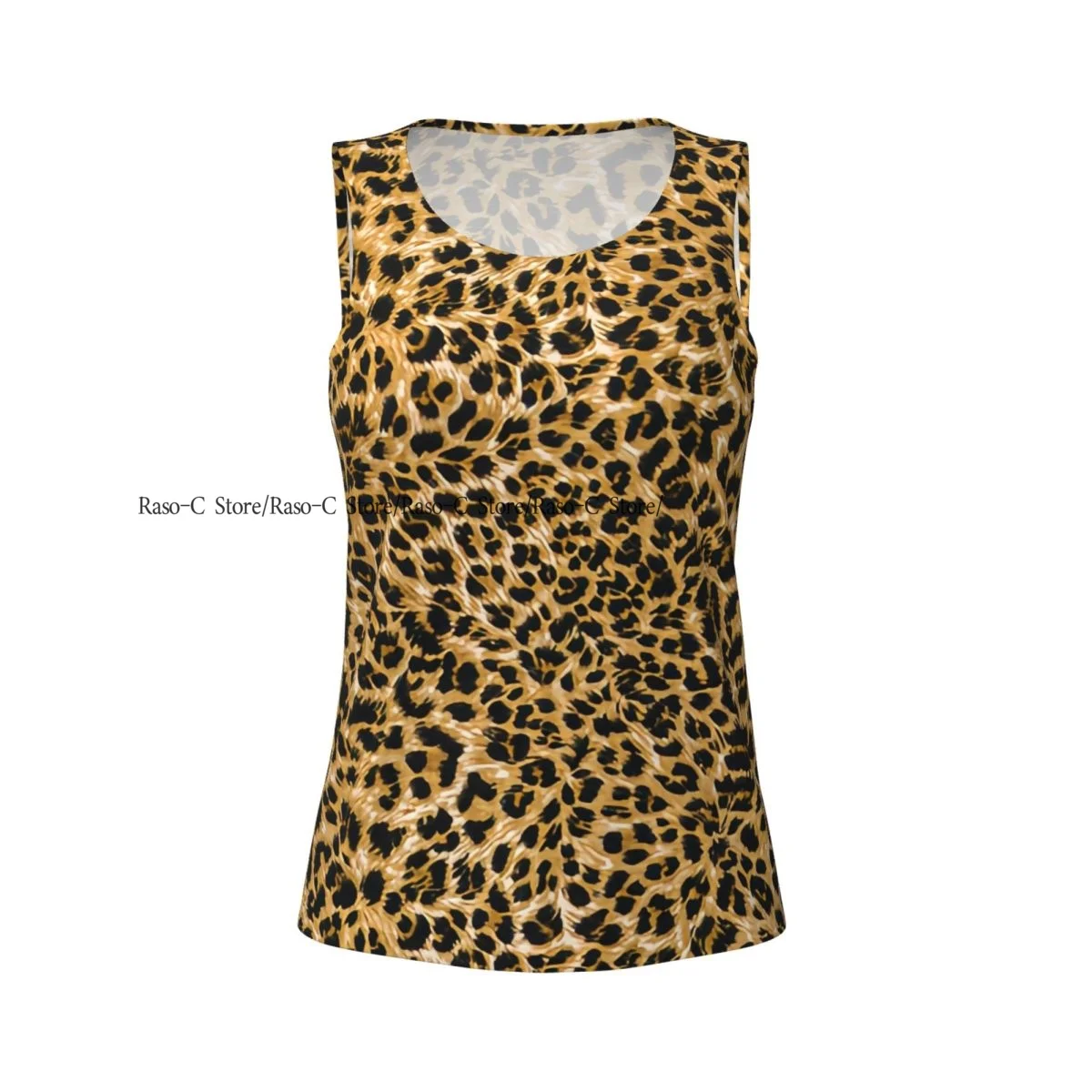 ผู้หญิงเสื้อกล้ามออกกําลังกาย Quick Dry เสื้อกีฬาแขนกุดผิว Wild Savannah สัตว์ที่มีประสิทธิภาพ Panther Gym เสื้อโยคะ