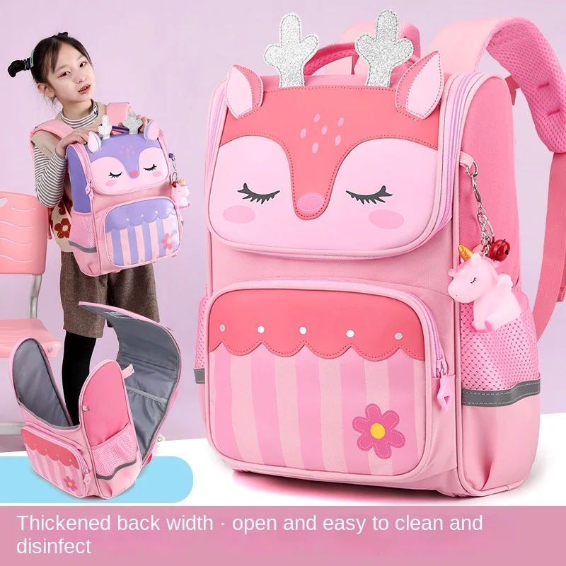 

Schoolbags, Spine Protectors, Burden Reduction, Shoulder Girls, Lightweight Waterproof School Backpack