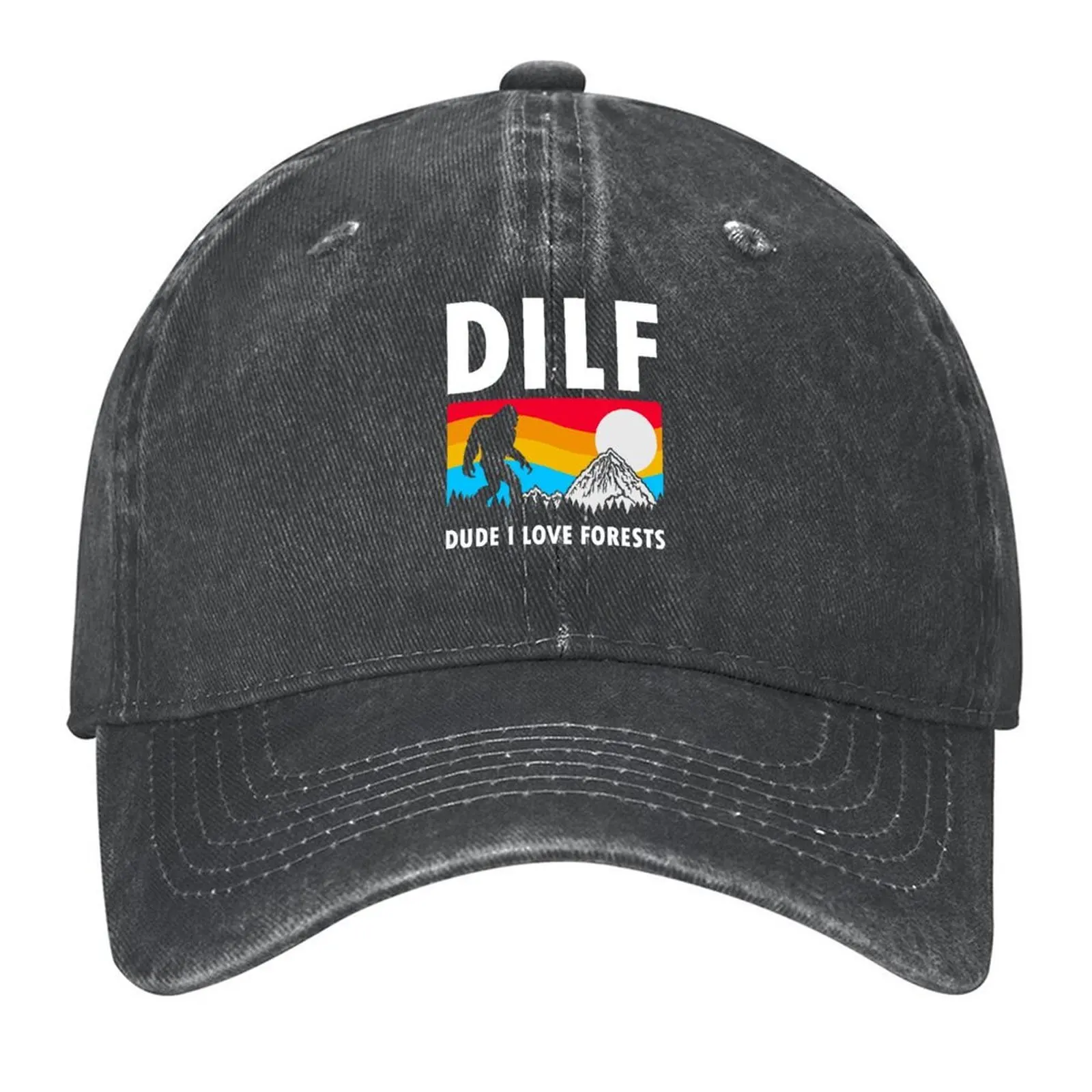 

DILF Dude I Love Forests Baseball Cap Christmas Hat Fishing cap Sunhat fashionable Caps For Men Women's