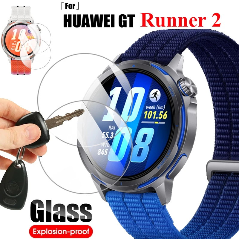 Tempered Glass For Huawei Watch GT Runner 2 Smartwatch Screen Protector Explosion-Proof Film For Huawei GT Runner 2 Accessories