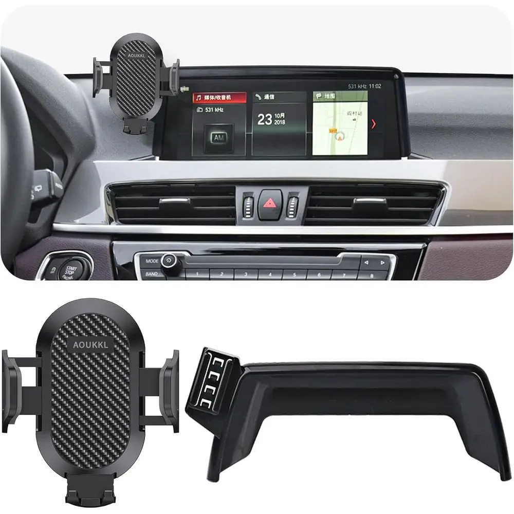 

Car Phone Holder, Compatible with X1 2016-2022/X2 2018-2023 Accessories, Thick Cases Friendly, Cell Phone Mount for 4.7-7 inch P
