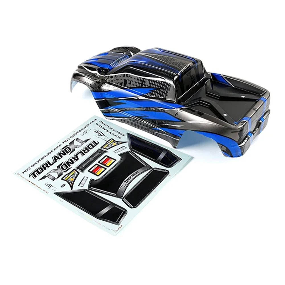 B-M ROFUN Auto Shell Body Aufkleber für 1/8 HPI Racing Savage XL FLUX Rofun Rovan TORLAND XL Bürstenlosen Lkw Spielzeug Teile, Blau