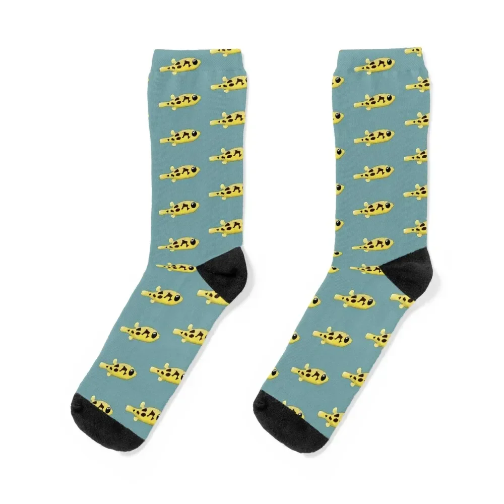 

Pea Pufferfish Socks halloween christmas stocking Socks For Men Women's