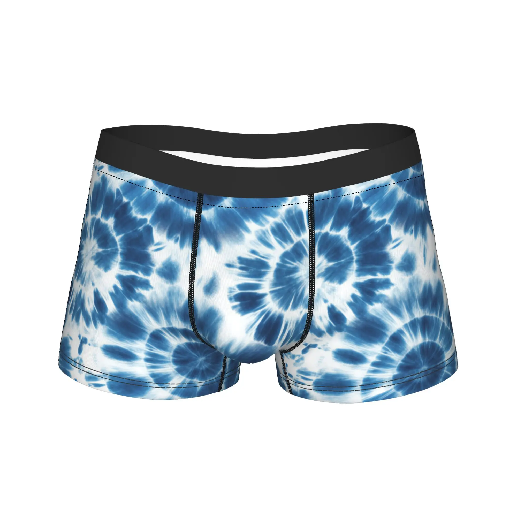 Tie dye shibori seamless pattern Boxer Brief  Underwear High Quality Male Elastic Boxer Shorts Customs Plus Size Panties