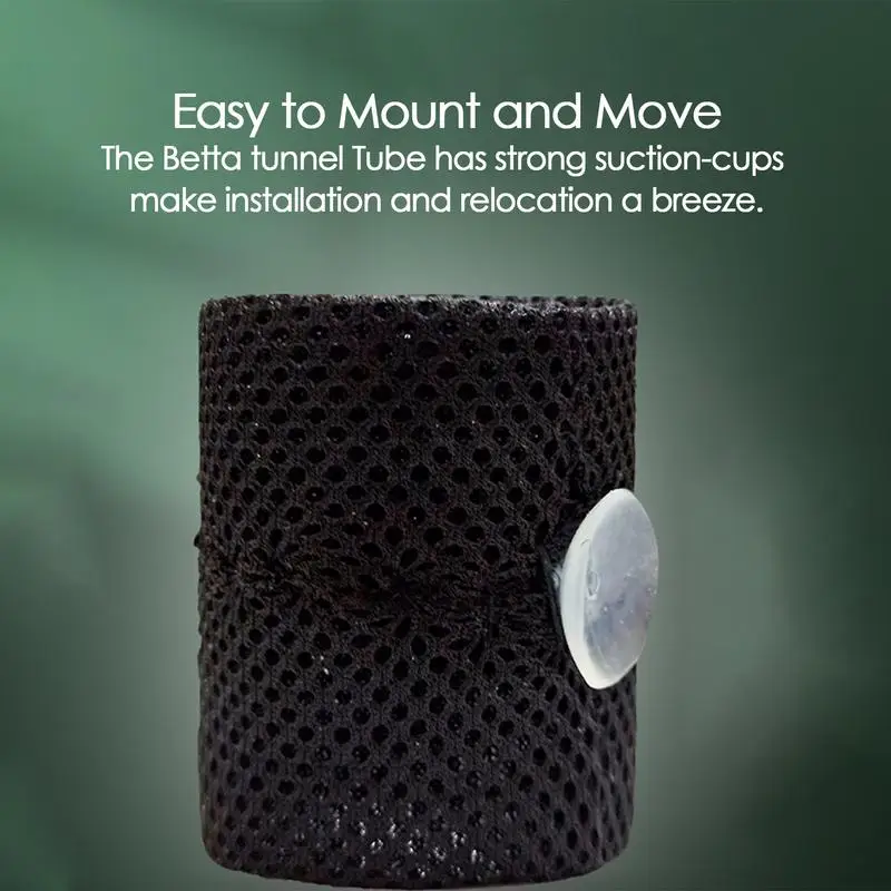 Fish Tunnel For Aquarium Aquarium Decor Betta Tunnel Fish Tunnel Betta Cave Fish Hide Betta Fish Toys Hollow With Suction Cup