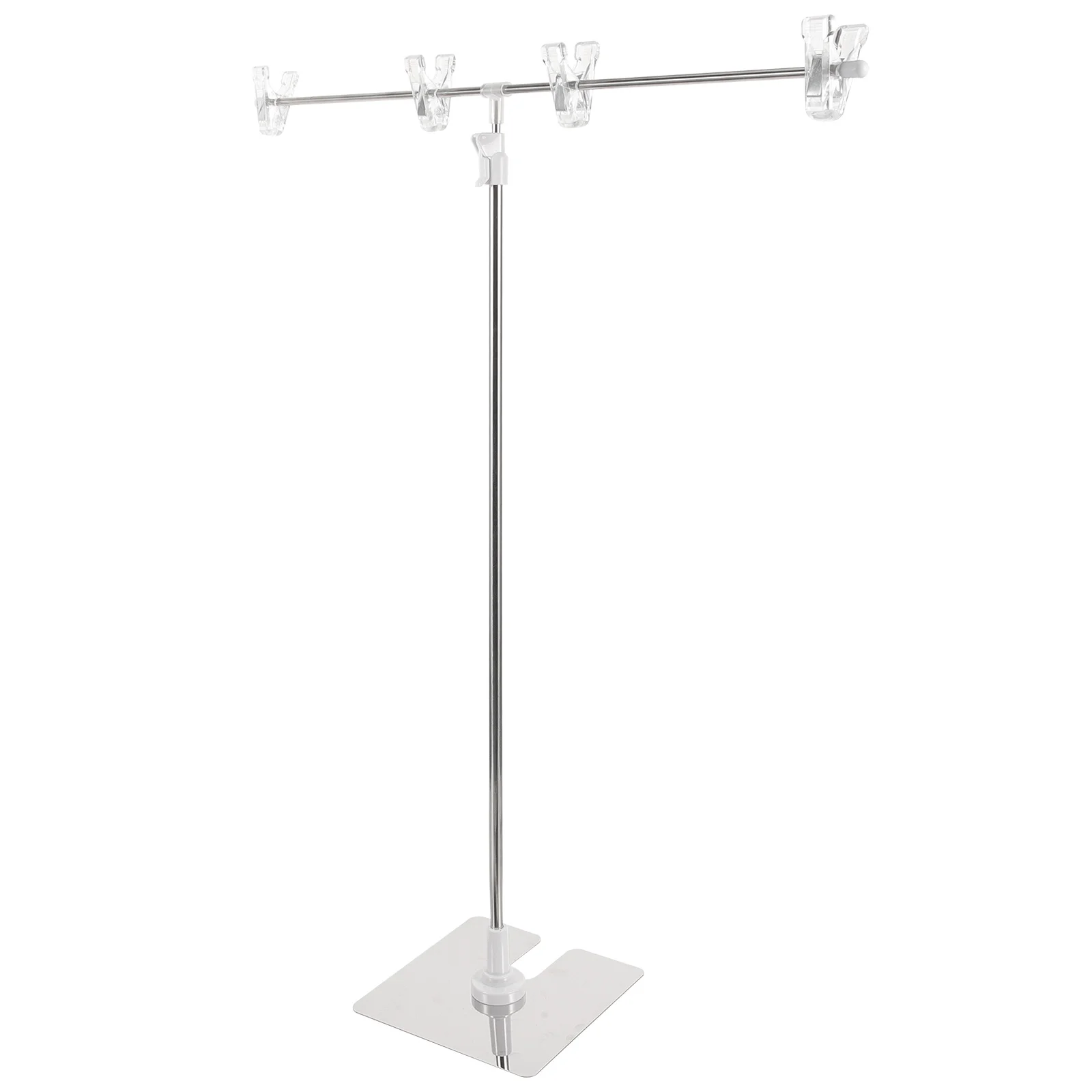 T-shaped Height Adjustable Poster Stand Advertisement Displaying Stand Poster Display Rack Desktop poster bracket