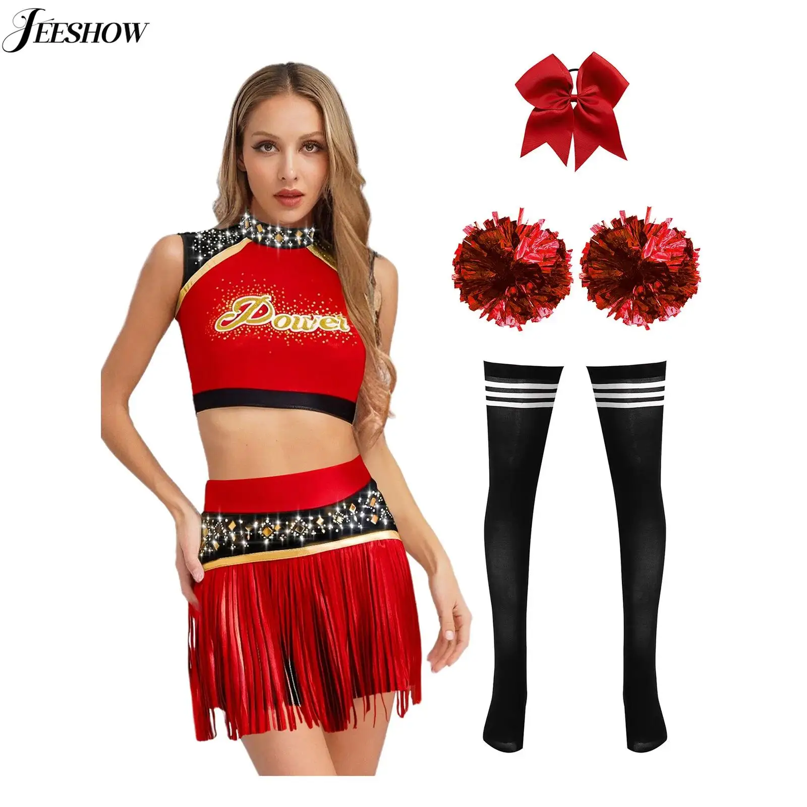 Womens 5 Pcs Cheerl… - image