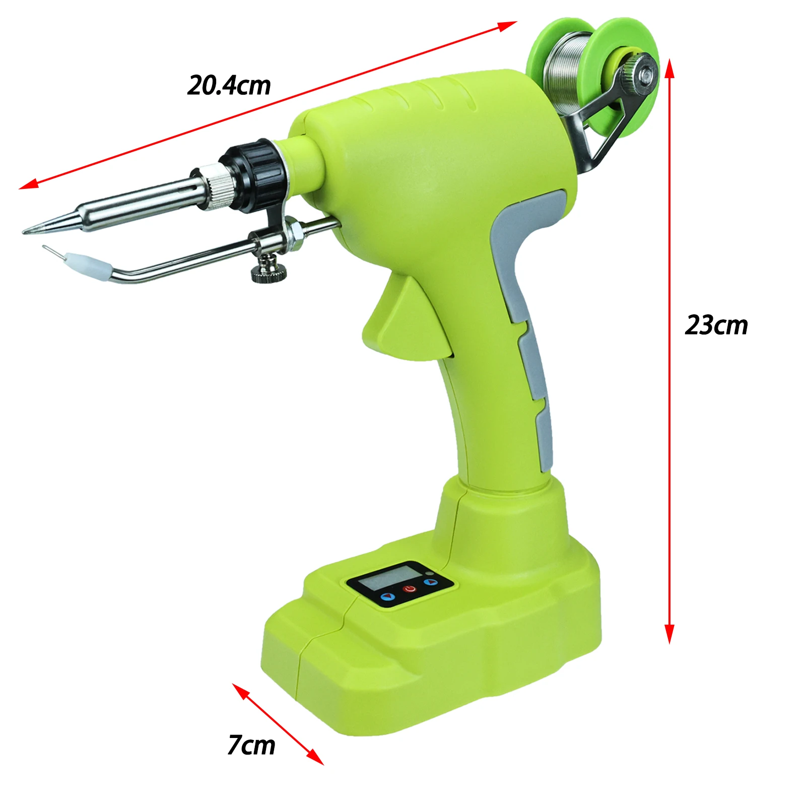 75W Electric Solder Gun Cordless Soldering Iron Kit with Digital Display Fast Welding Tools for Ryobi 18V Battery