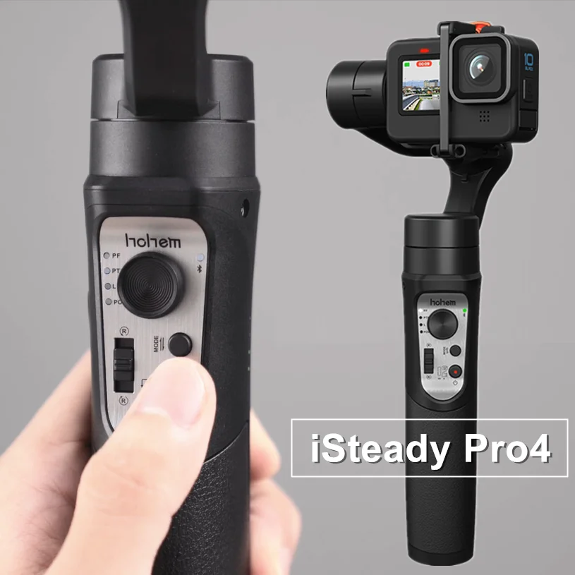 

iSteady Pro 4 Gimbal Stabilizer for GoPro Hero 12/11/10 OSMO Insta 360 One R, 3-Axis Anti Shake Action Camera Stabilizer Tripod