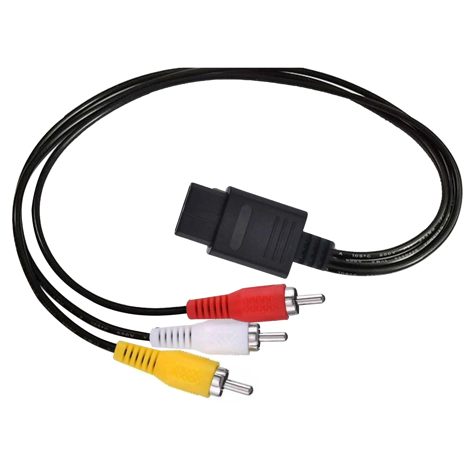 6ft AV Audio Video Composite A/V Cable For Nintendo 64 N64 Game Cube Cord Wire TV Game HTE Adapter Connector