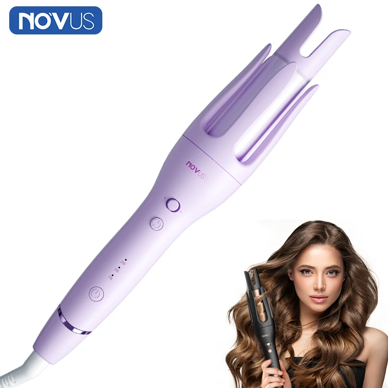 

NOVUS Automatic Hair Curler Auto Hair Curling Iron Ceramic Rotating Curler Air Spin Wand Styler Curl Machine Magic Hair Curler