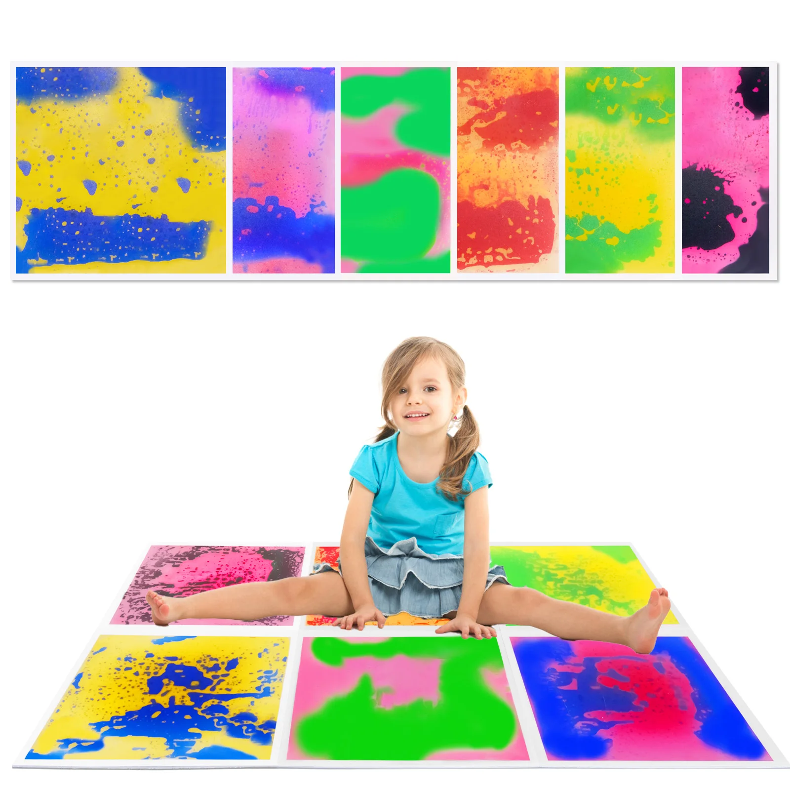 Tapis de jouets sensoriels, torsion d'apprentissage: jouets sensoriels visuels, lien de jeu Tactile à la reconnaissance des couleurs