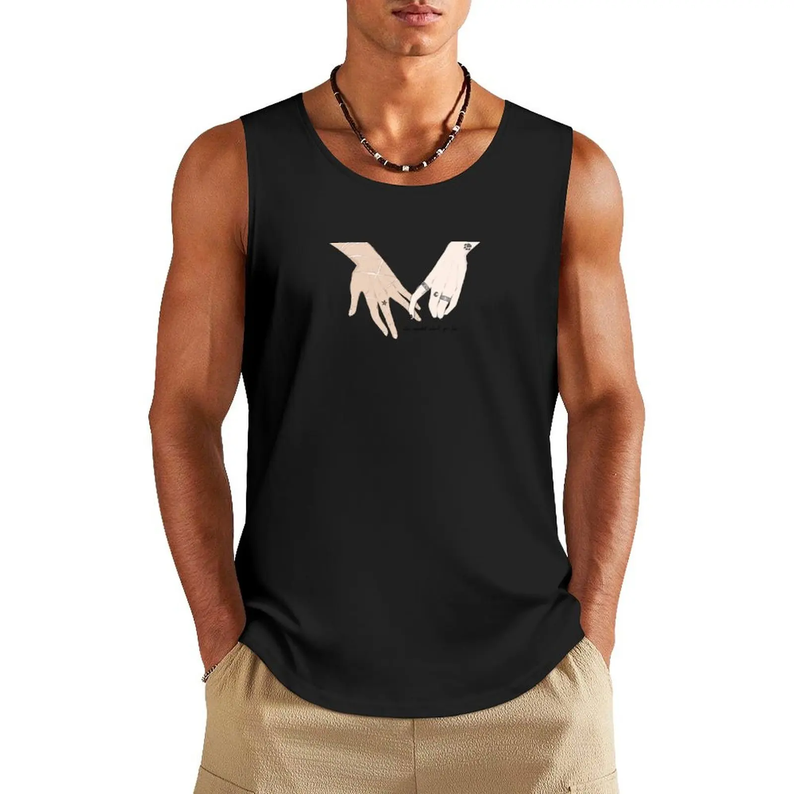 

Wolfstar hands (atyd quote) Tank Top t shirt fitness clothing for men gym men sexy clothes men