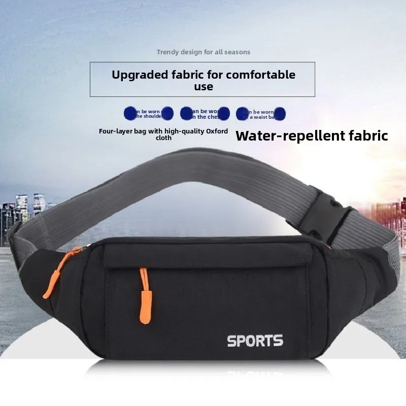 New Multifunctional Sports Waist Bag Unisex Running Fitness Mobile Phone Bag Ultra-light Close-fitting Waterproof Large Capacity