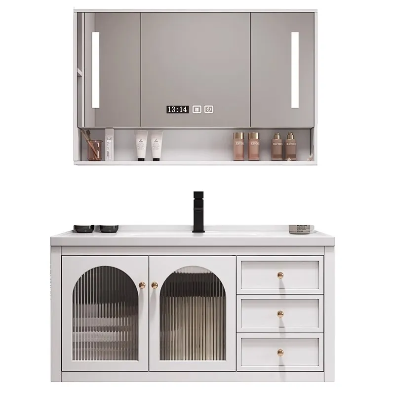 Wholesale Modern Luxury Bathroom Vanity Cabinet Wall Mounted Home Bathroom Cabinet