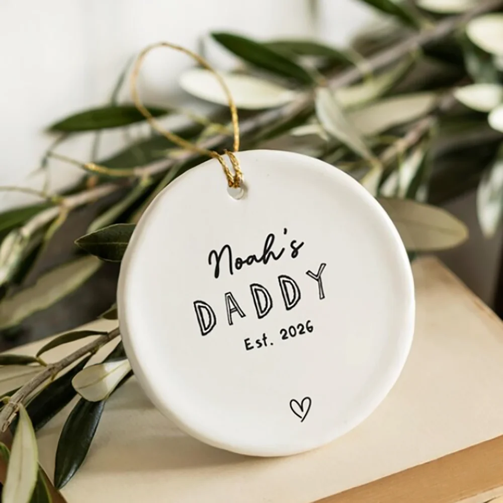 شخصية الأب زخرفة عيد الميلاد الديكور هدية للأب الجديد لتكون عيد الأب زخرفة مؤسسة الأب إعلان تذكار #1