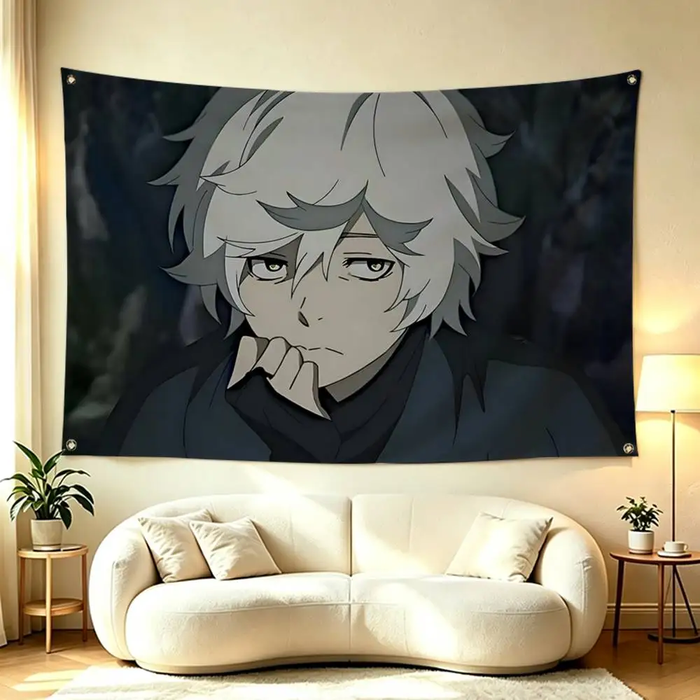 Anime Hells Paradise Gabimaru Flags for Bedrooms Home Decor Items Outdoor Decors Garage Decoration Flaga
