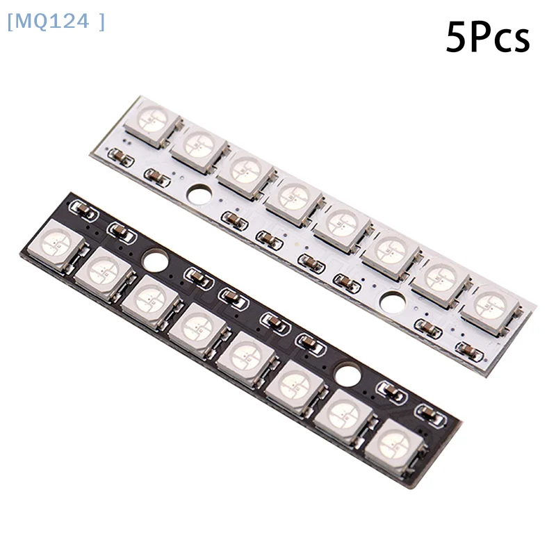 

5PCS 8*1Bit 8 Bits WS2812 5050 RGB Full LED Lamp Panel Module 5V WS2812B Rainbow LED Precise