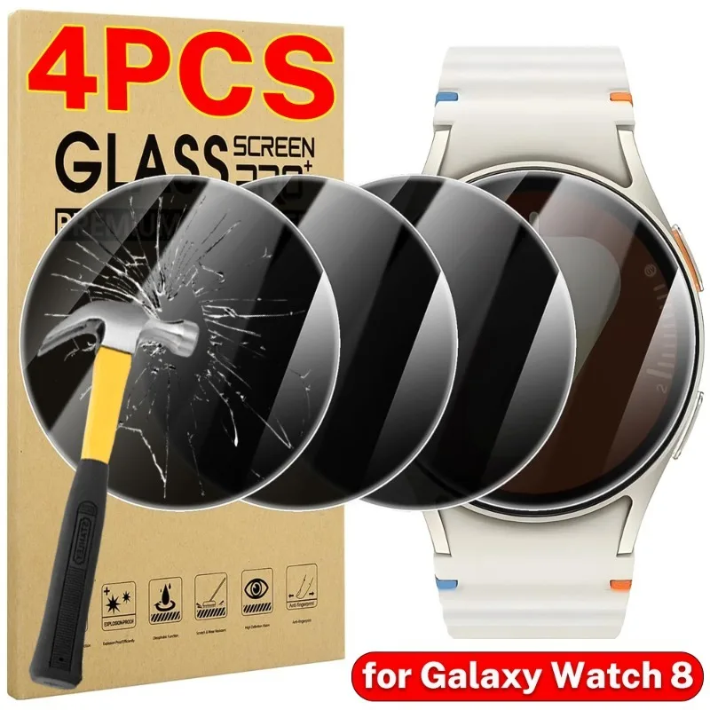 

1/2/4 шт. анти-подглядывающие пленки для часов для Samsung Galaxy Watch 8 Classic Ultra 40/44/46/47 мм закаленное стекло защитная пленка для экрана