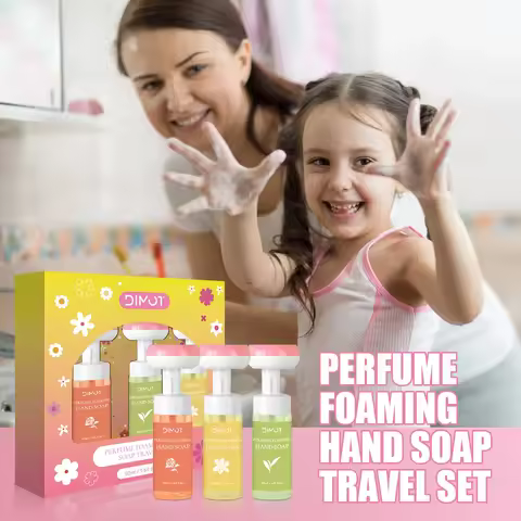 Lemon Foam Hand Soap 3-Pack - Cleanses & moisturizes hands, safe sanitizer without alcohol. Suitable for adults and children.