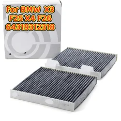 Moteur de filtre à air AC pour BMW Bery, F25 Tage, F26, 64319312318, BM, un ensemble d'origine, 2 pièces