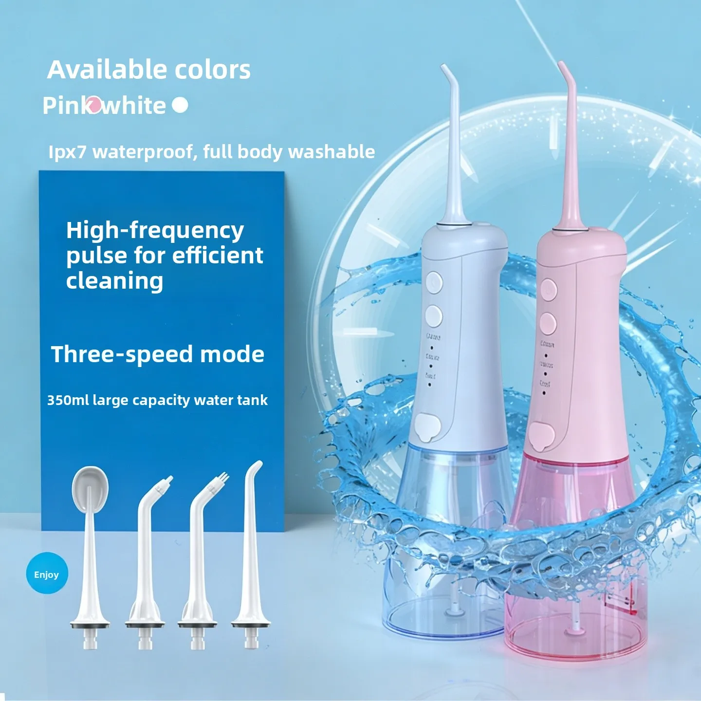 YJQ dental irrigator electric water flosser household large water tank scaler for oral cleaning