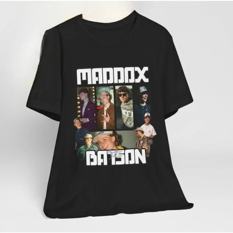 Maddox Batson Merch 2026 Unisex T-shirt Men Short Sleeve Tops fashion Tee Clothes Causal Y2K Tops