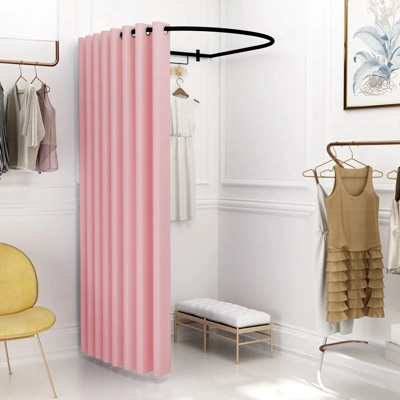 

Shopping Mall U-shaped Storage Racks Simple Fitting Room Storage Holders Temporary Event Dressing Room Track Fitting Rod Racks