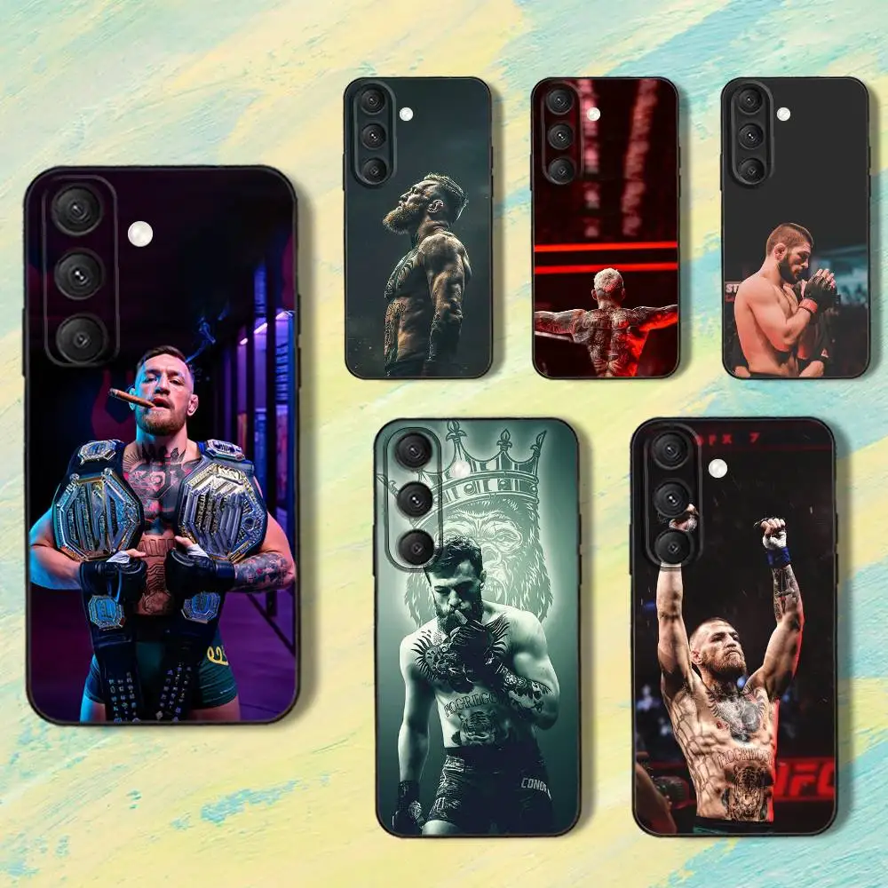 

Fighting C-Conor McGregorE Phone Case For Samsung S25,S24,S10,S22,S21,S20,S23,Ultra,Plus,Lite,FE,Soft Silicone Black Cover