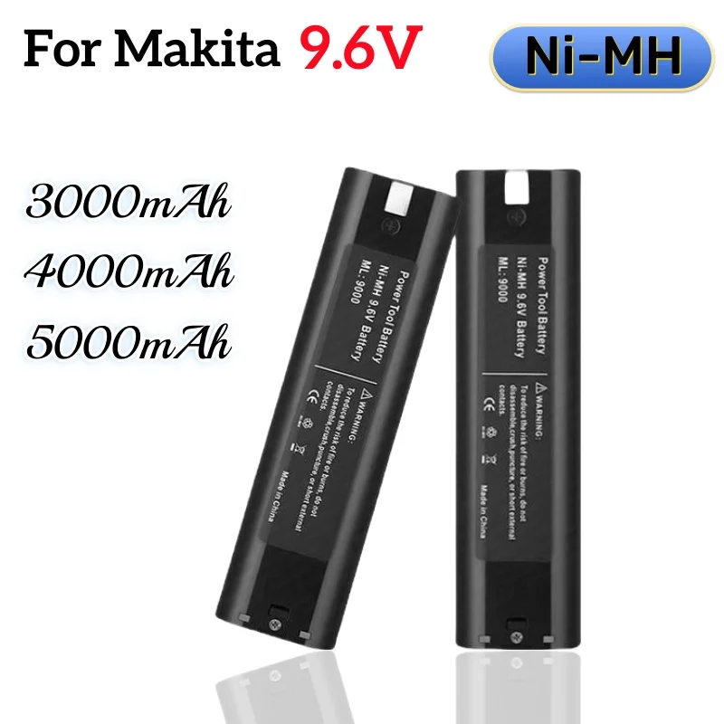 9,6 V do akumulatorów Makita 5000 mAh Ni MH 9000 9000 902 9033 6095D 6096D 6093D 6012HD DA391D 5090D 4390D 5090D