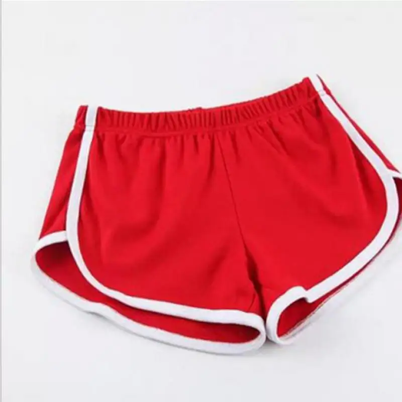 2024 Women Europe and America fashion casual sports shorts monochrome yoga beach pants candy hot pants